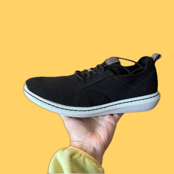 Clarks Men's Step Urban Low Black Textile Oxfords (26162900)Men's 10.5 New W/box - Picture 1 of 16